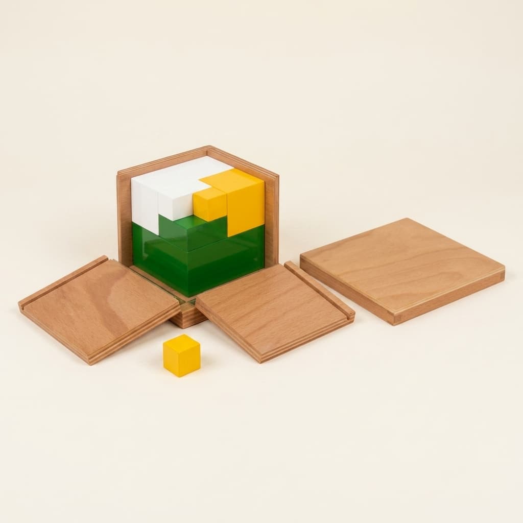 Zweierpotenzen-Würfel: Binäre Progression Mathematische Erkundung - Montessori Material | Faborino