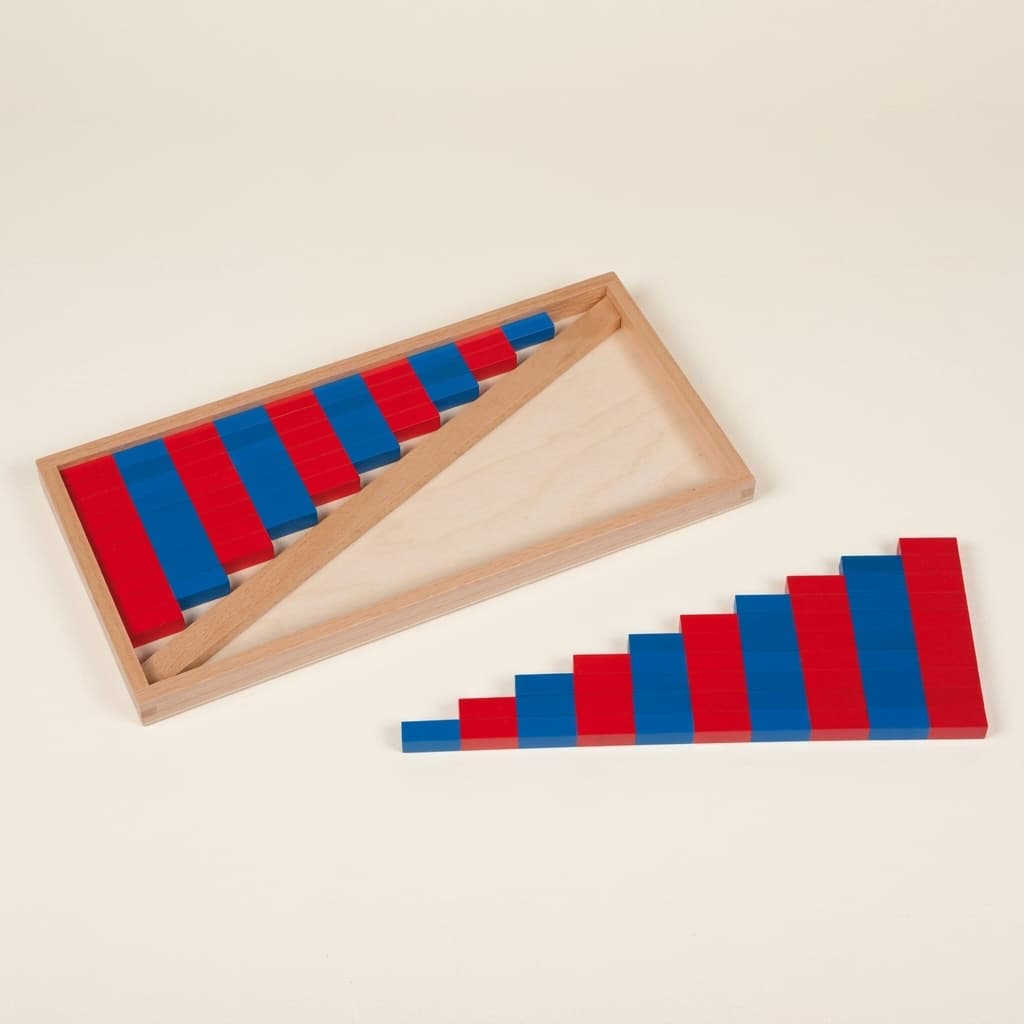 Kleine Zahlenstäbe - Montessori Material | Faborino
