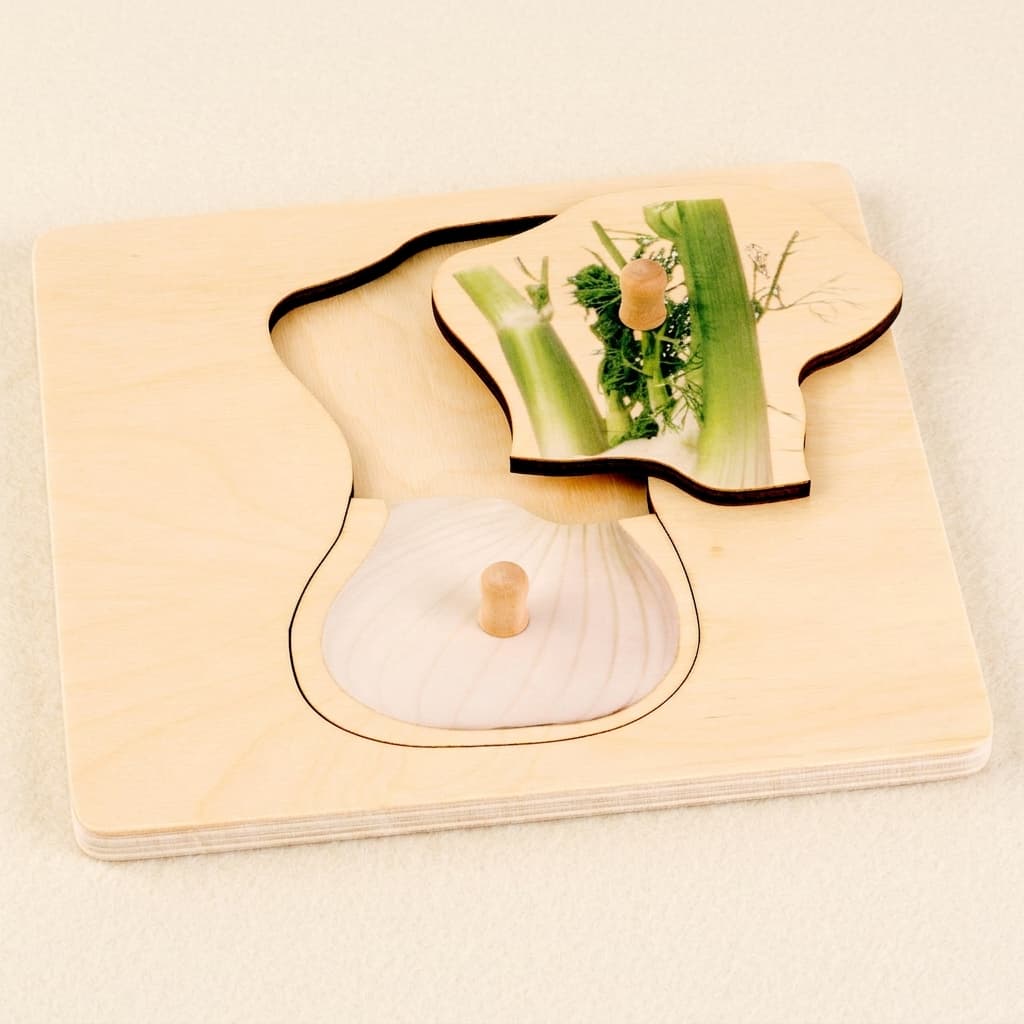 Kleinkind-Puzzle: Fenchel - Montessori Material | Faborino