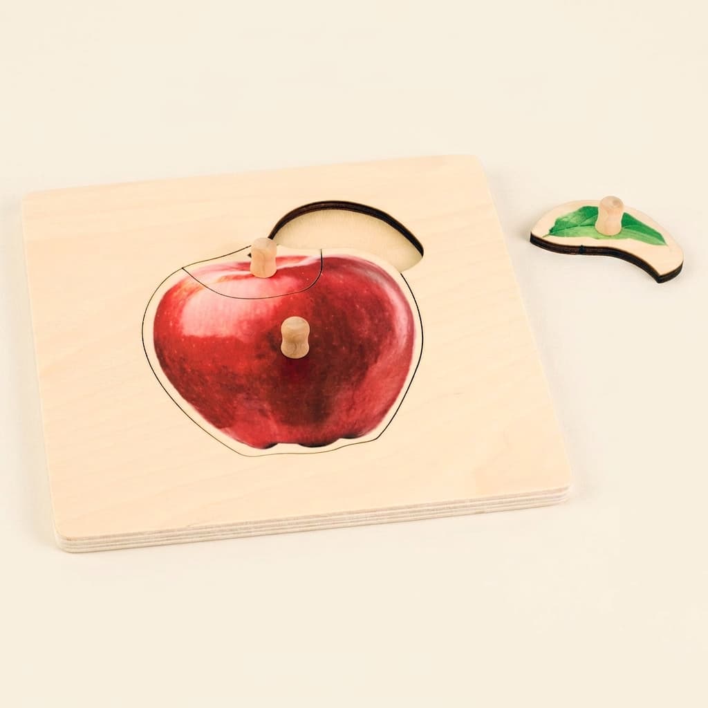 Kleinkind-Puzzle: Apfel - Montessori Material | Faborino