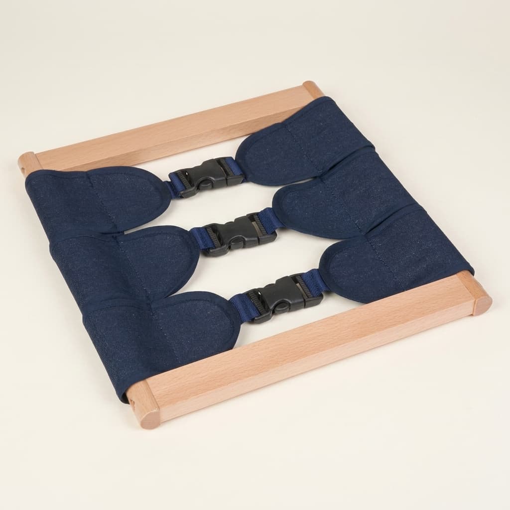 Ankleidungsrahmen: Schnallenübung: Progressive Seitenverschluss-Praxis - Montessori Material | Faborino