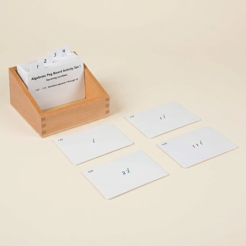 Algebraisches Steckbrett Aktivitätsset: 1 - Montessori Material | Faborino