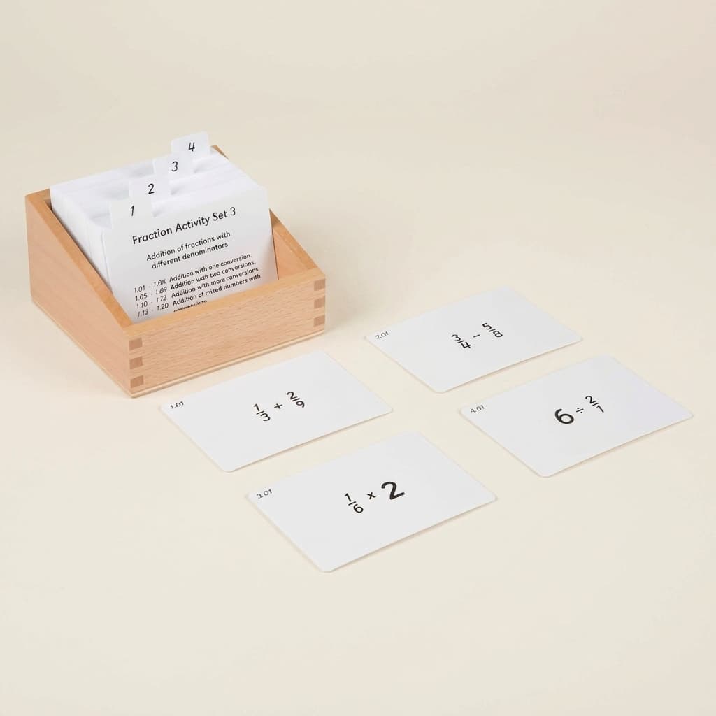 Bruch-Aktivitätsset: 3 - Montessori Material | Faborino