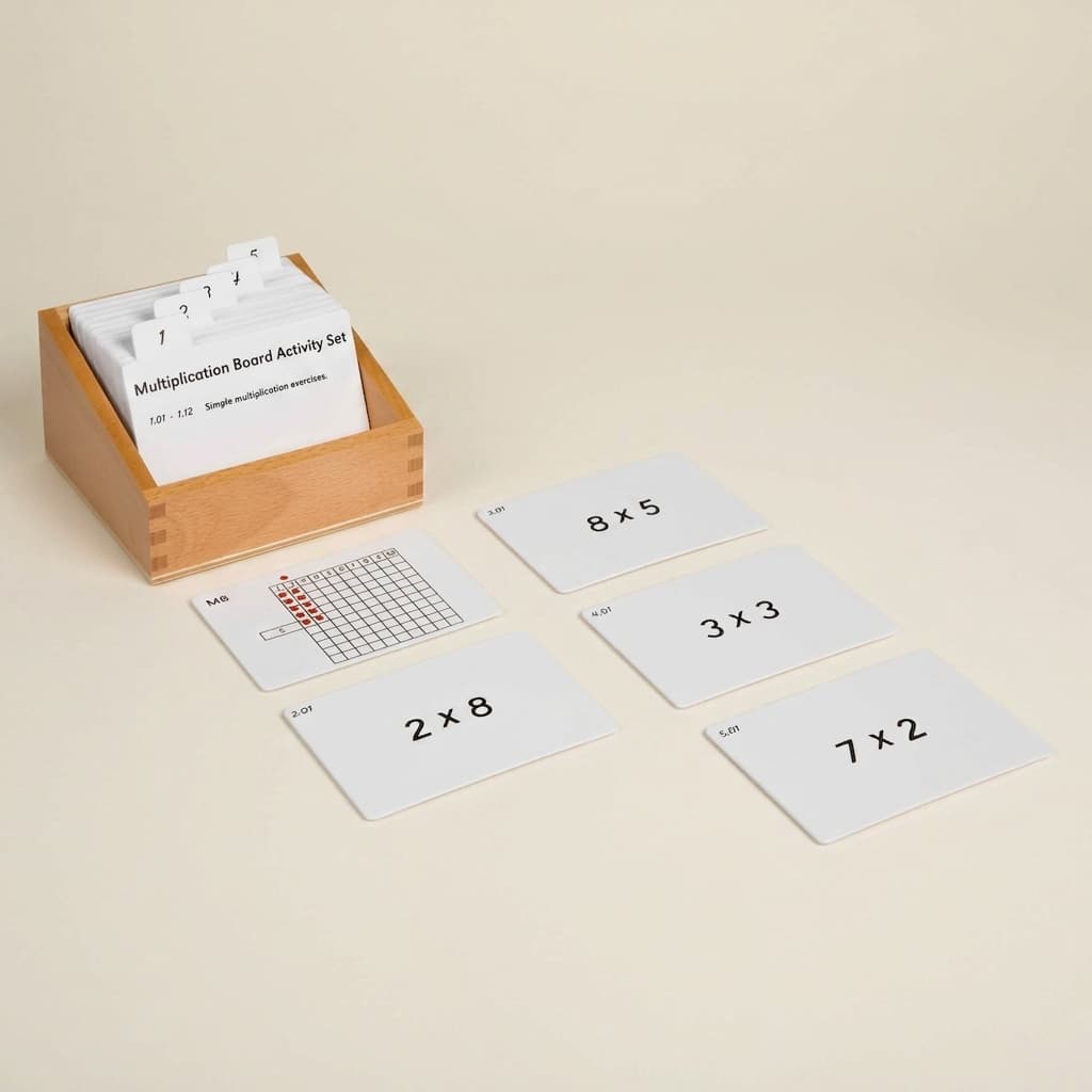 Multiplikationsbrett-Aktivitätenset - Montessori Material | Faborino