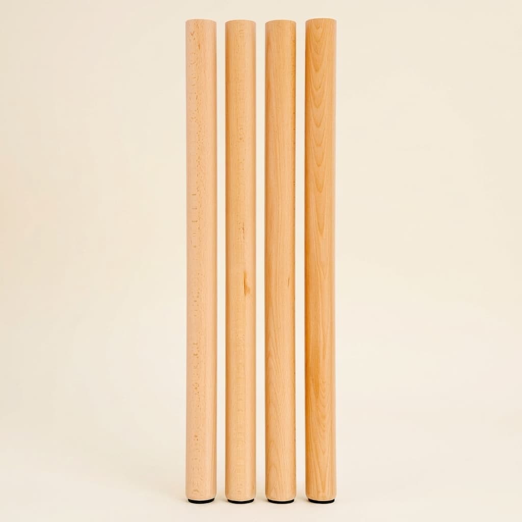 4er-Set Tischbeine: Höhe 76 cm - Montessori Material | Faborino