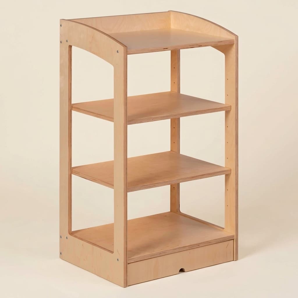 Geometrie-/Biologieschrank: Offene Rückseite (93 cm) - Montessori Material | Faborino