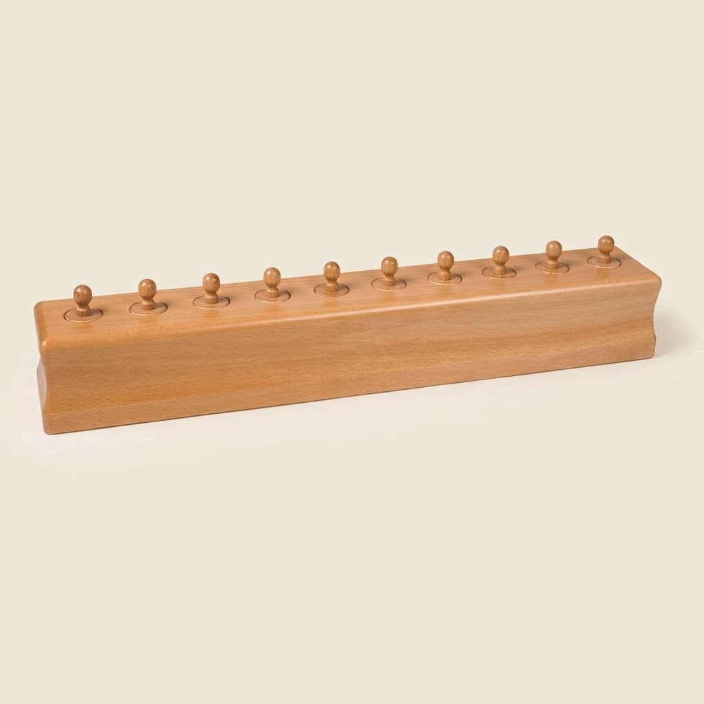 Zylinderblock Nr. 4: Abnehmender Durchmesser & Höhe - Montessori Material | Faborino