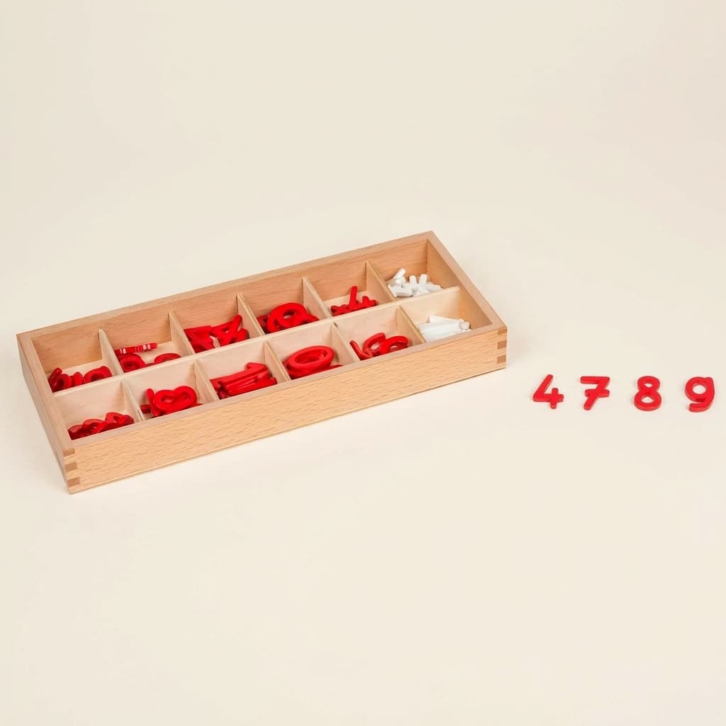 Číslice a znaky: Mezinárodní verze - Montessori Material | Faborino