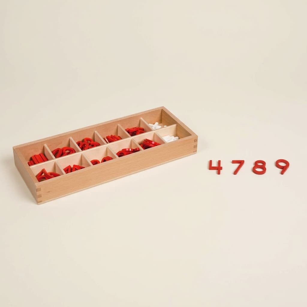 Ziffern und Zeichen: US-Version - Montessori Material | Faborino
