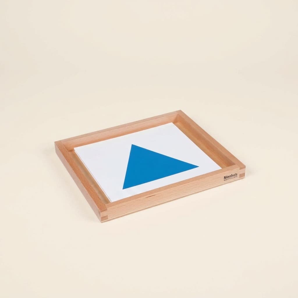 Geometrische Formen-Karten Tablett: Visuelle Formpräsentation - Montessori Material | Faborino