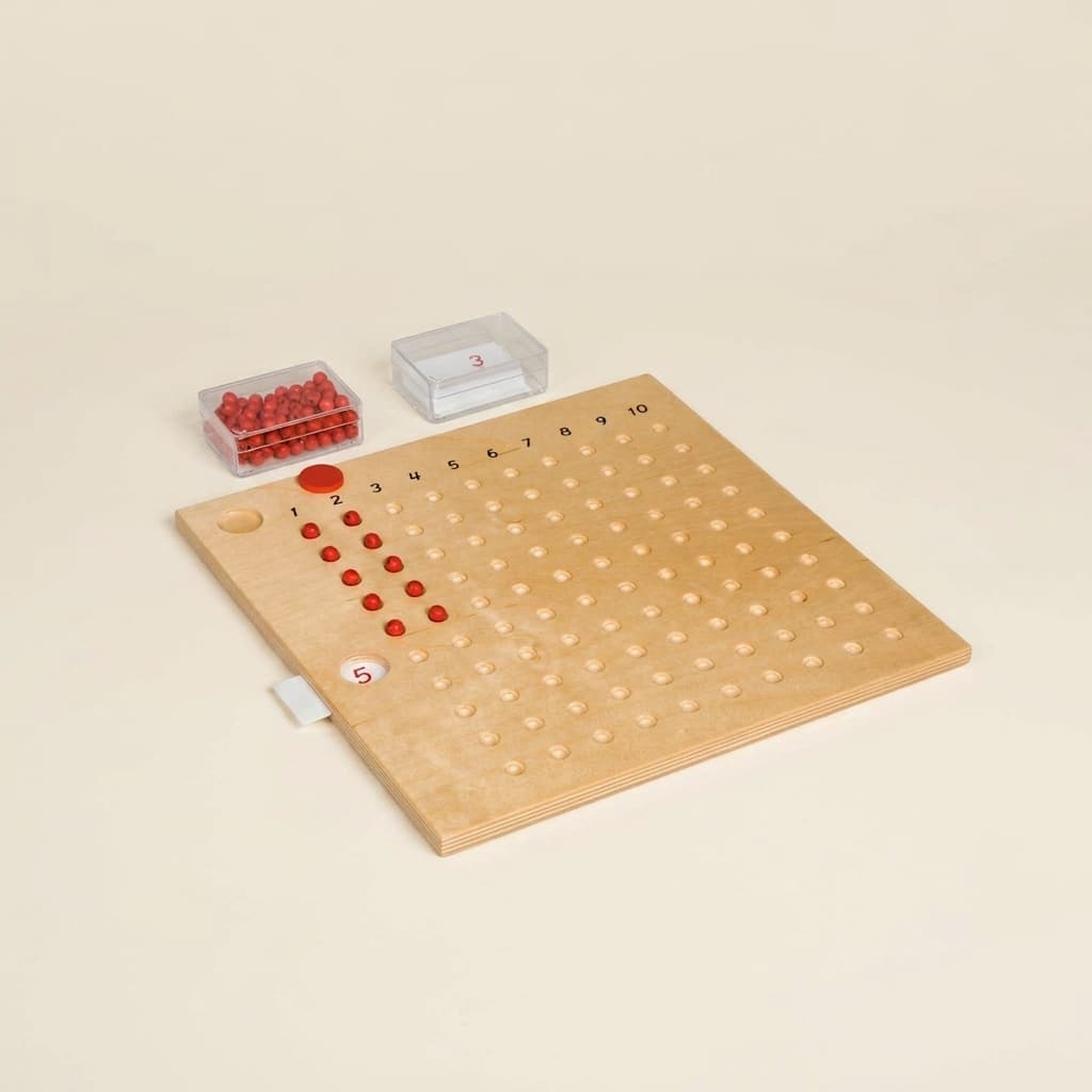 Multiplikationsbrett - Montessori Material | Faborino