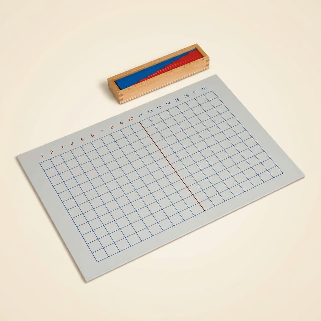 Additionsstreifenbrett - Montessori Material | Faborino