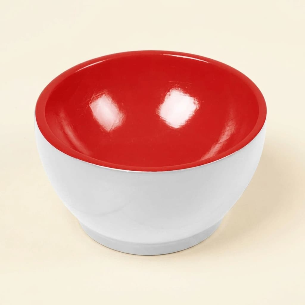 Holzbecher: Weiß / Rot - Montessori Material | Faborino