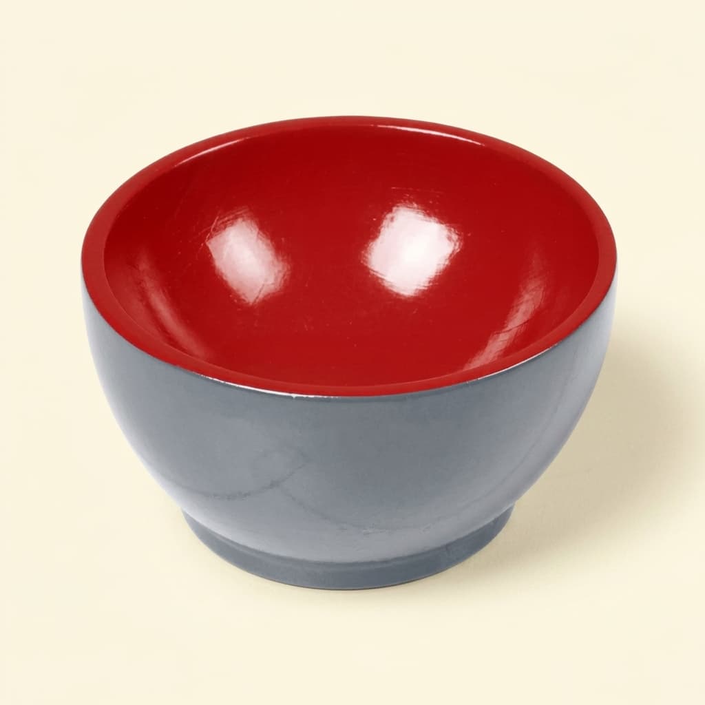 Holzbecher: Grau / Rot - Montessori Material | Faborino