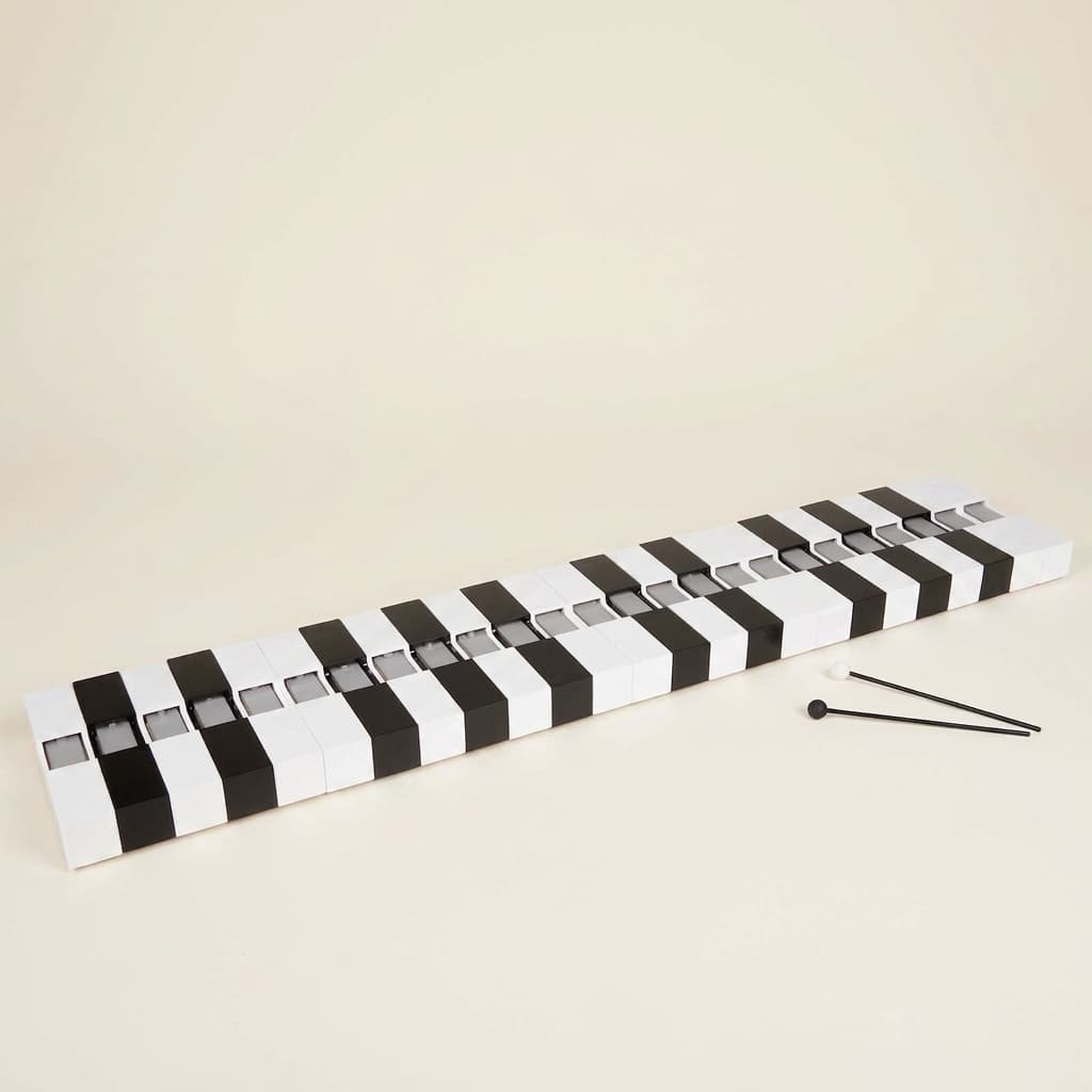 Klangstäbe-Set mit zwei Schlägeln - Montessori Material | Faborino