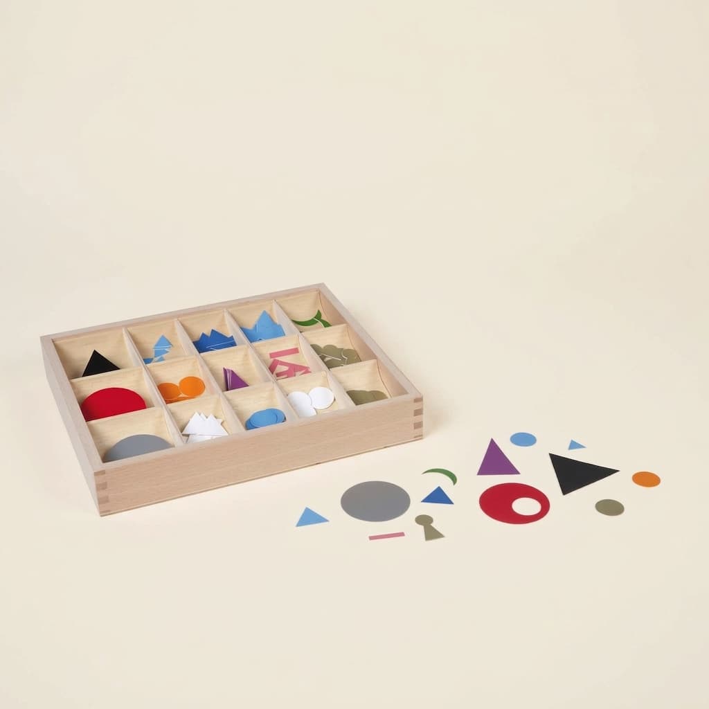 Grammatik-Symbole-Set: Plastik Farbkodierte Wortarten - Montessori Material | Faborino