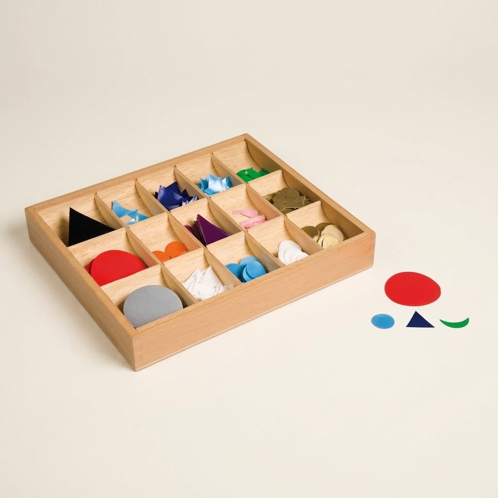 Grammatiksymbole Box: Aufbewahrung für Papier-Sprachsymbole - Montessori Material | Faborino
