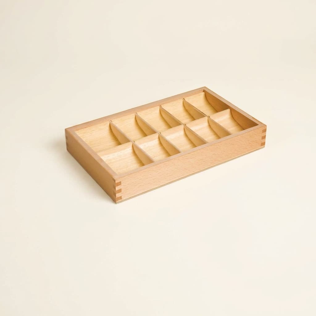 Grammatiksymbole Box: 10 Fächer Aufbewahrung - Montessori Material | Faborino