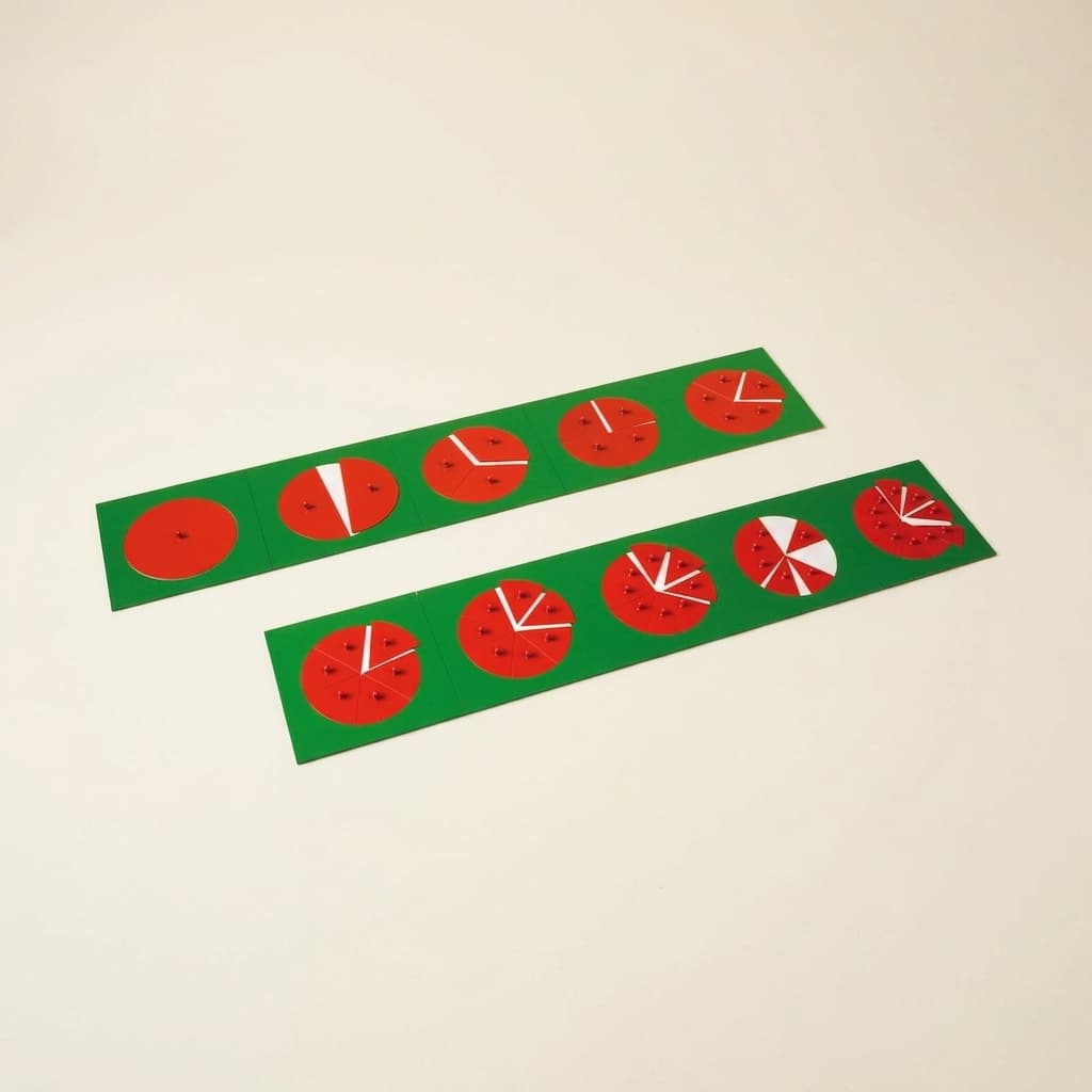 Bruchkreise - Montessori Material | Faborino