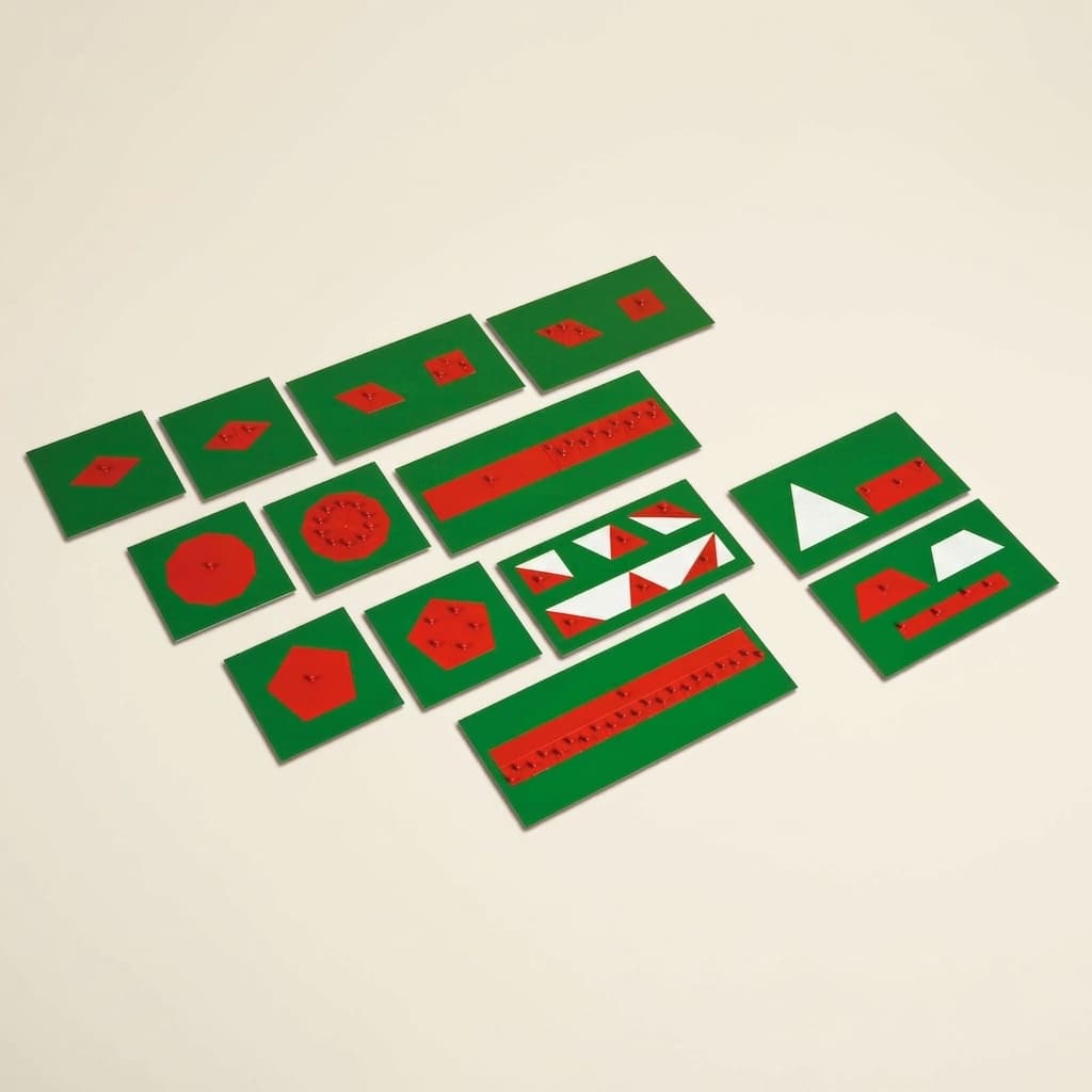 Material für äquivalente Figuren - Montessori Material | Faborino