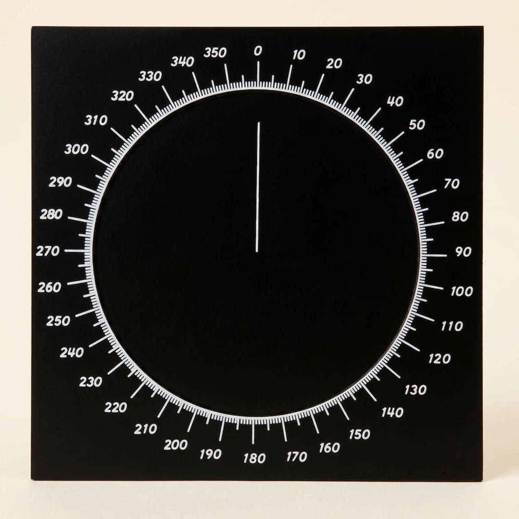 Instrument zur Winkelmessung, Metall