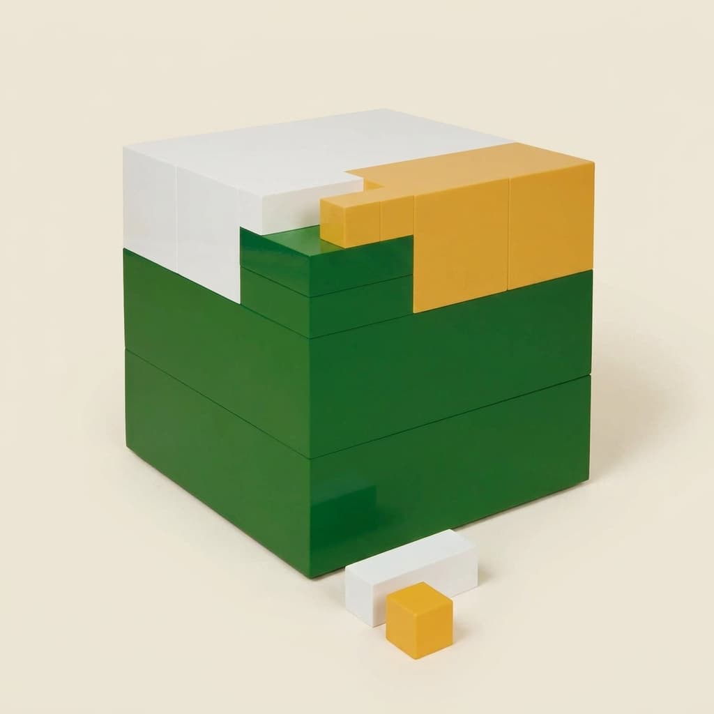 Potenz-von-Drei-Würfel: kubische Beziehungen und exponentielles Wachstum - Montessori Material | Faborino