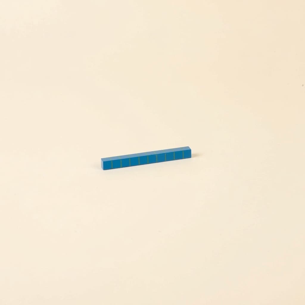 Blauer Geometrischer Stab: 50mm Längen- & Mengenkonzept - Montessori Material | Faborino