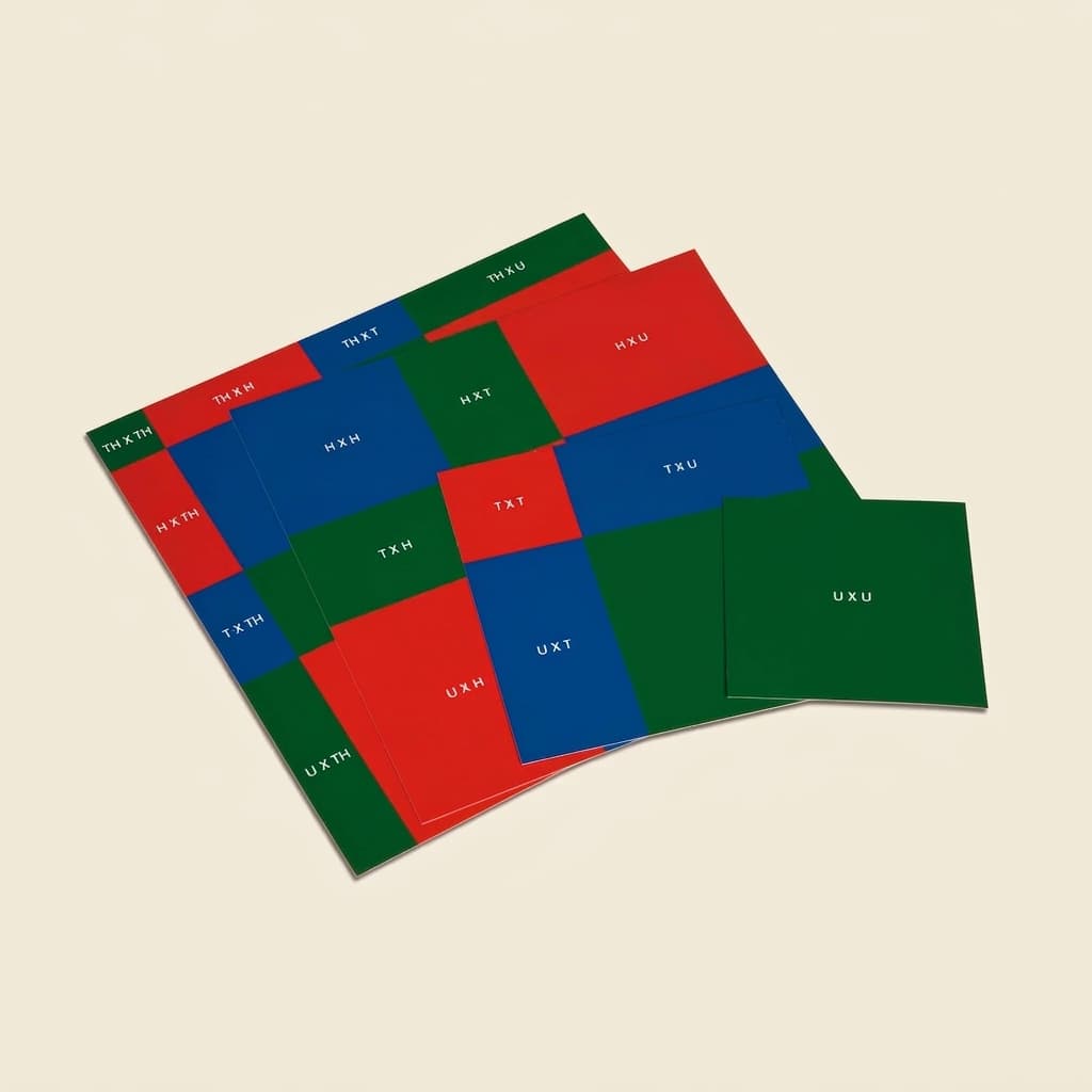 Muster für Quadratwurzeln - Montessori Material | Faborino