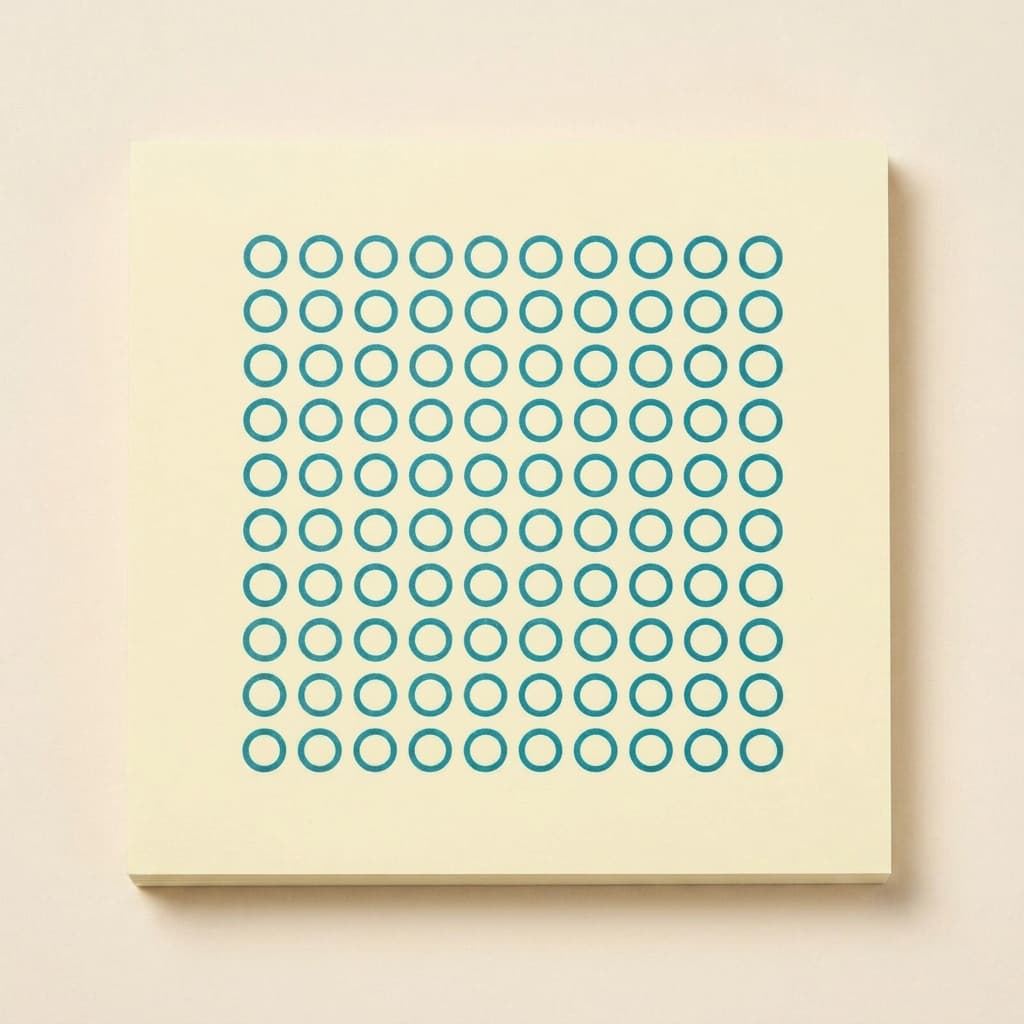 Blatt mit 100 Kreisen - Montessori Material | Faborino