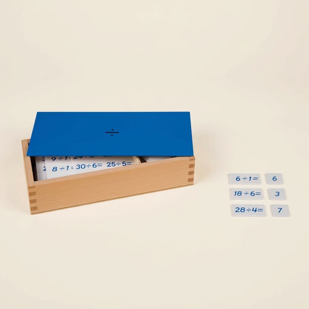 Divisionsbox: Selbstkontrollierende Rechenpraxis - Montessori Material | Faborino
