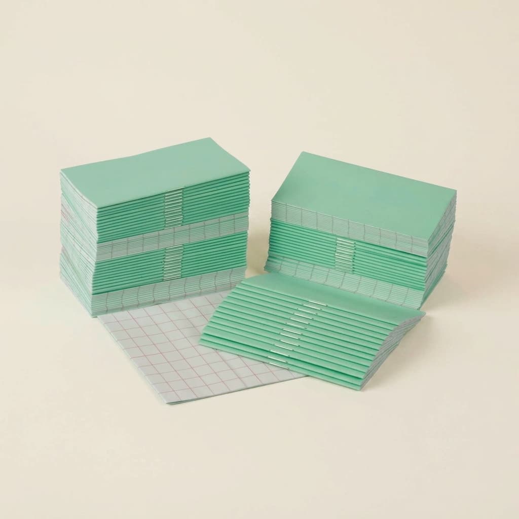 Arithmetikhefte: Grün: Klein (100 Stück) - Montessori Material | Faborino