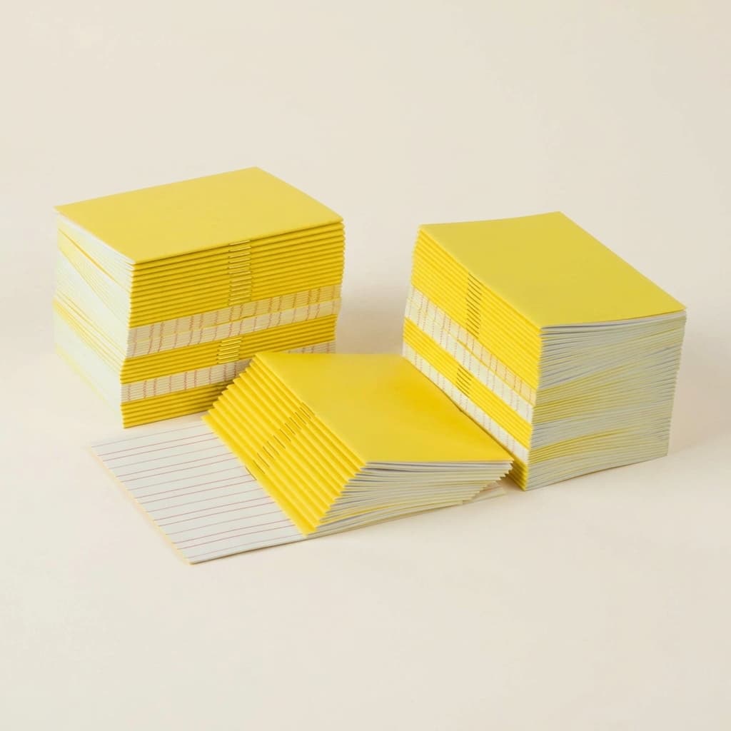 Schreibhefte: Gelb - Klein (100) - Montessori Material | Faborino