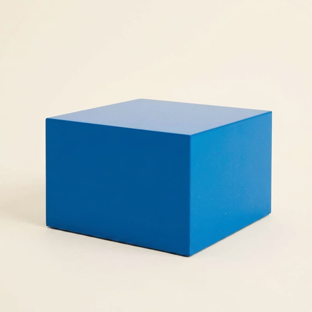 Quadratprisma: Kurzer geometrischer Körper - Montessori Material | Faborino