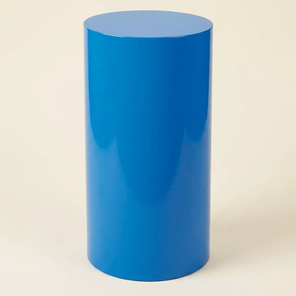 Blauer Zylinder: großer geometrischer Körper zum taktilen Lernen - Montessori Material | Faborino