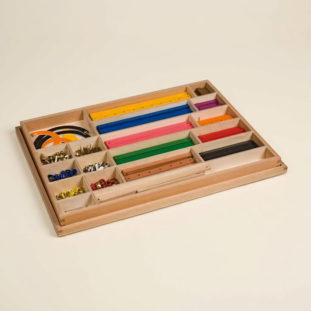 Geometrische Stäbe: 2D & 3D Konstruktionsmaterial - Montessori Material | Faborino