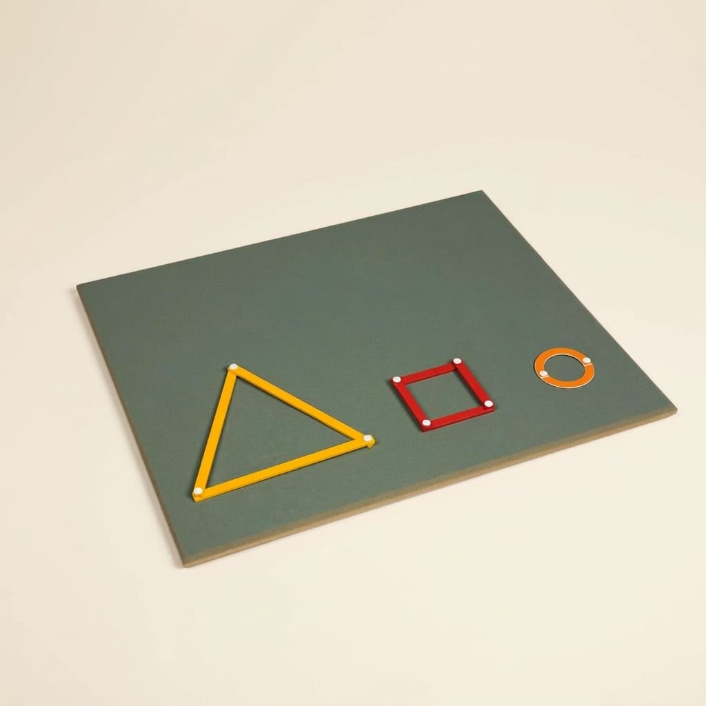 Grosse Arbeitsplatte: Für Geometrische Stäbchen-Materialien - Montessori Material | Faborino