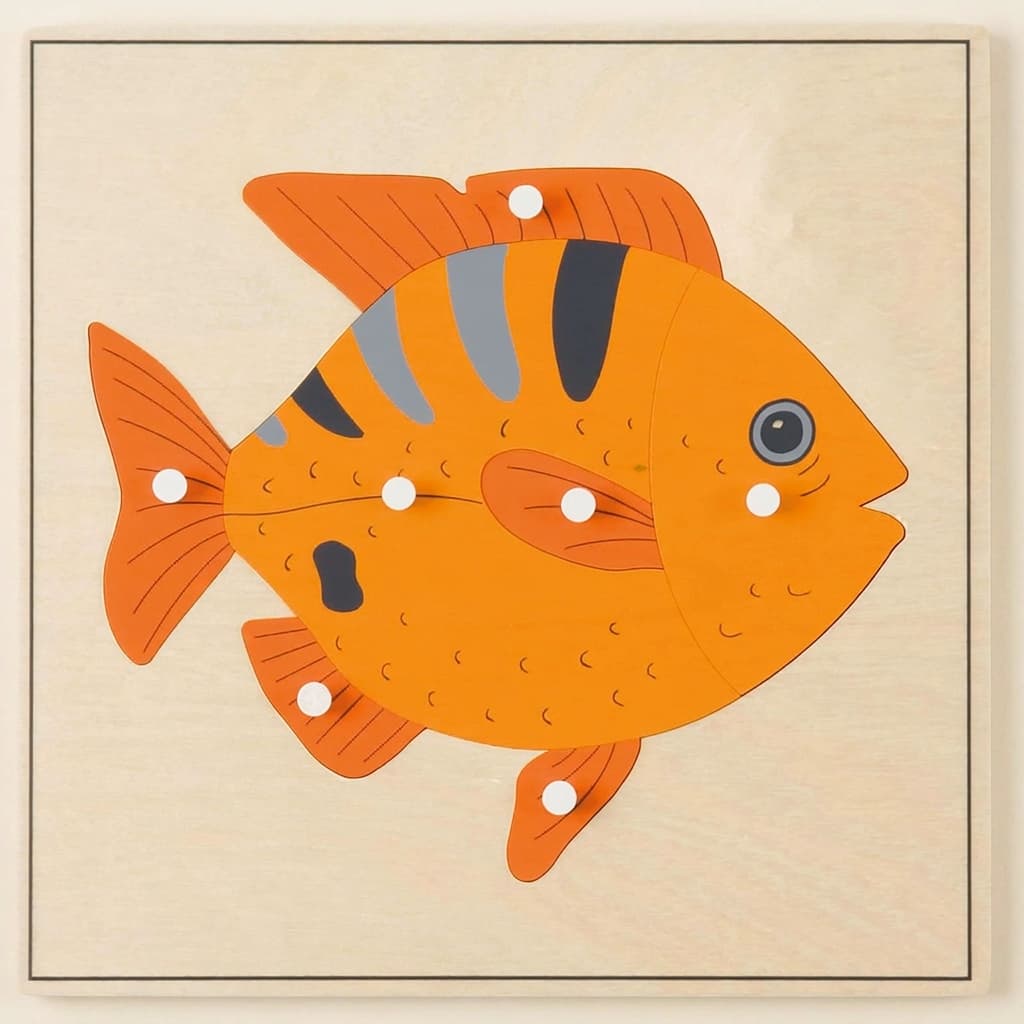Tierpuzzle: Fisch - Montessori Material | Faborino