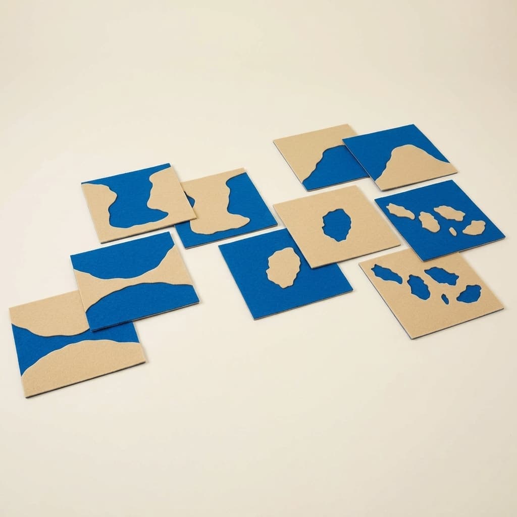 Landformkarten - Montessori Material | Faborino