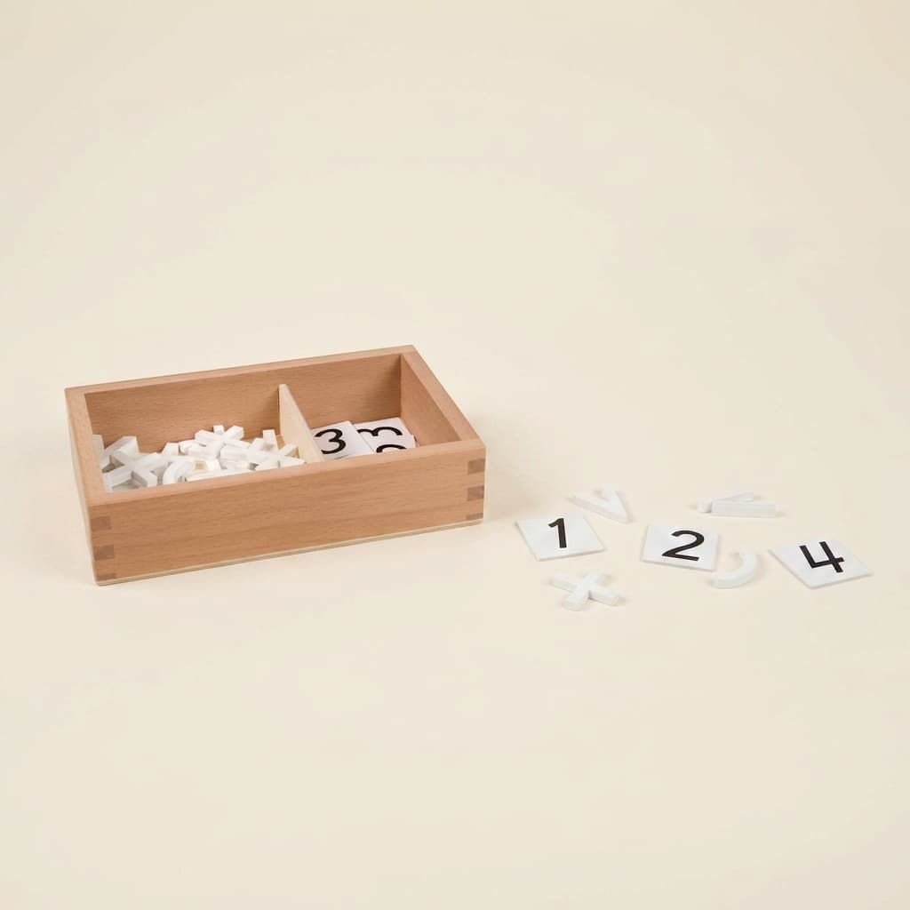 Rechenzeichen Box: Mathematische Symbole für Gleichungen - Montessori Material | Faborino