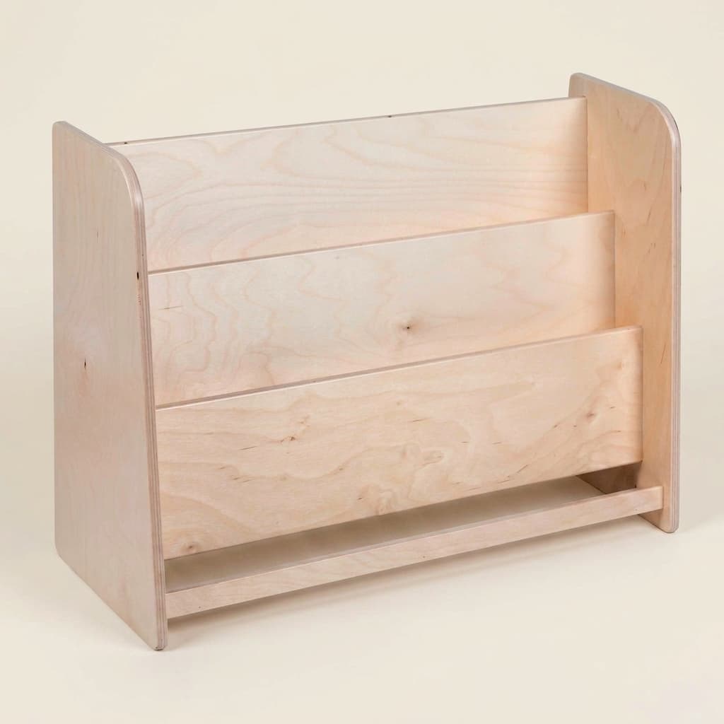Ankleidungsrahmen-Ständer: Holzdisplay für 6 Rahmen in Kinderhöhe - Montessori Material | Faborino