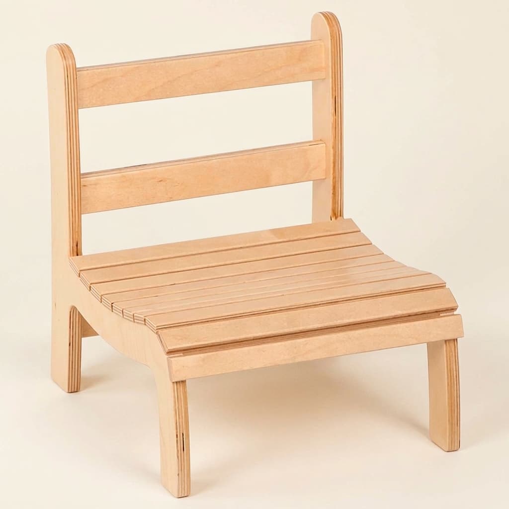 Lattenstuhl: Niedrig (13 cm) - Montessori Material | Faborino