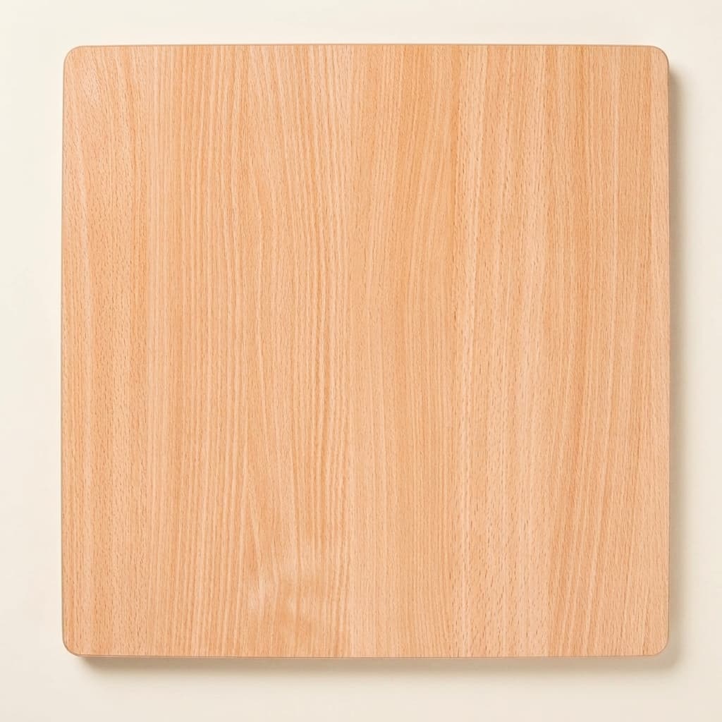 Quadratische Tischplatte: Buche - 64 × 64 × 2 cm - Montessori Material | Faborino