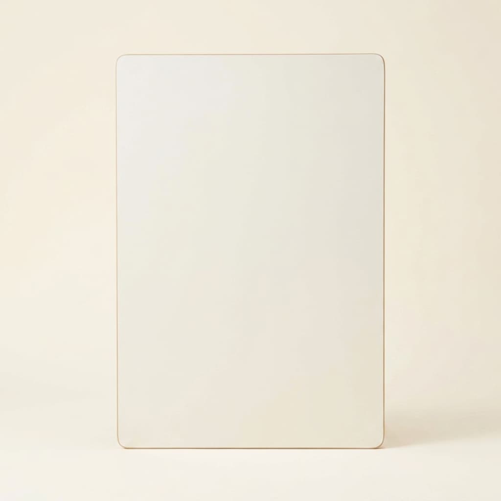 Rechteckige Tischplatte: Milchweiß - 118 × 64 × 2 cm - Montessori Material | Faborino
