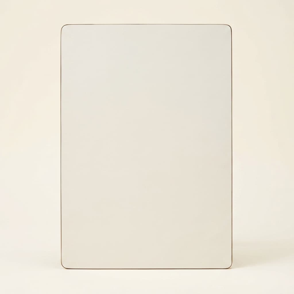 Rechteckige Tischplatte: Milchweiß - 70 × 50 × 2 cm - Montessori Material | Faborino