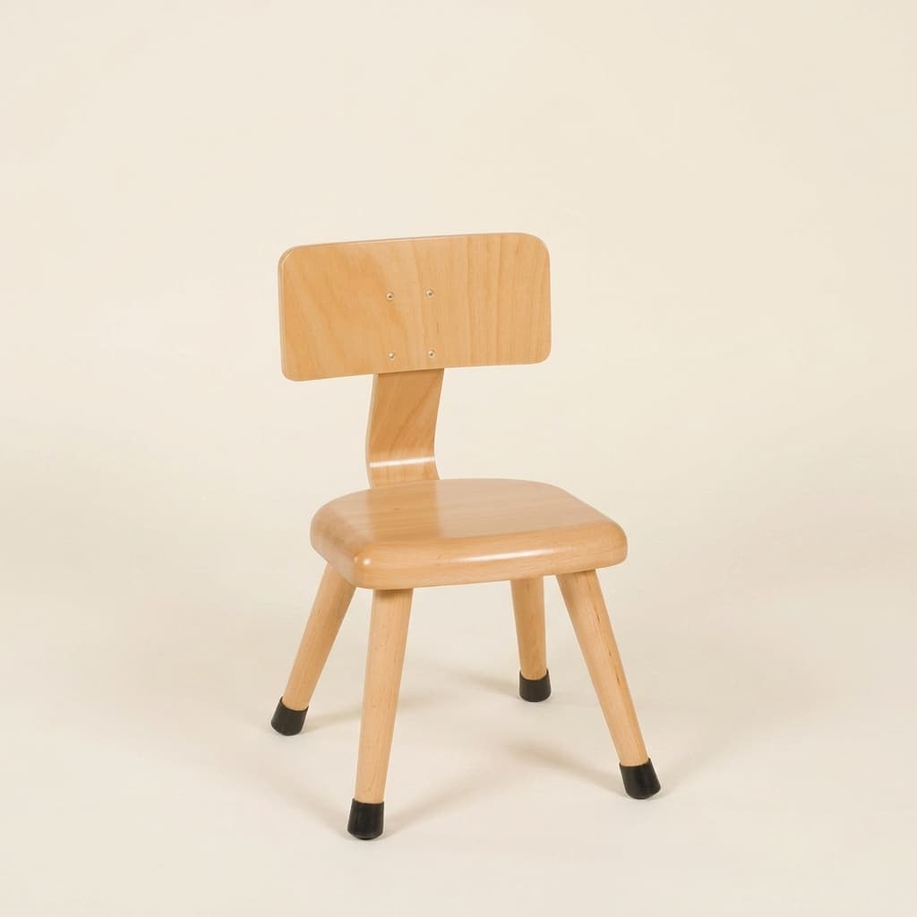 Stuhl U3: Weiß (20 cm) - Montessori Material | Faborino