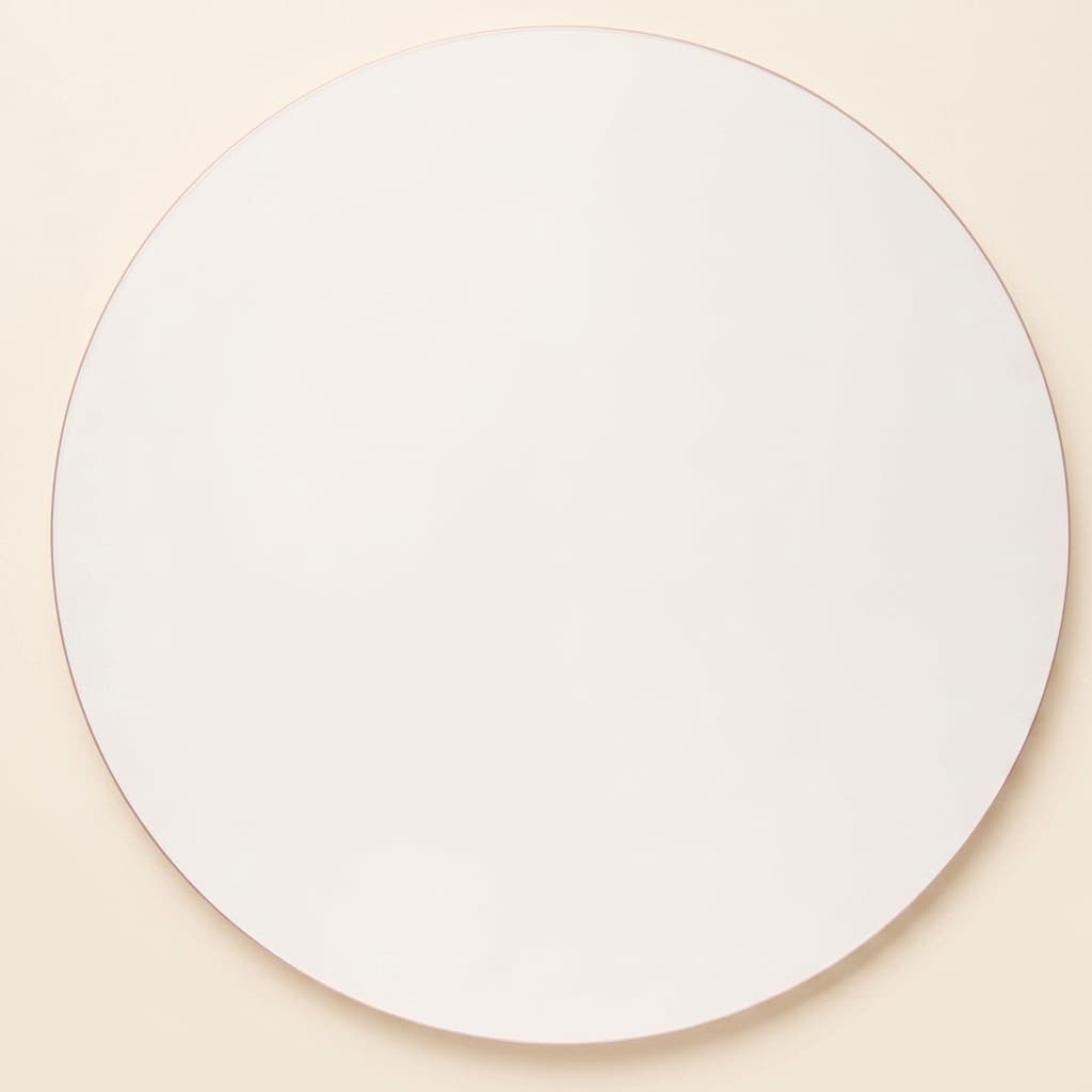 Runde Tischplatte: Milchweiß - Ø 115 × 2 cm - Montessori Material | Faborino