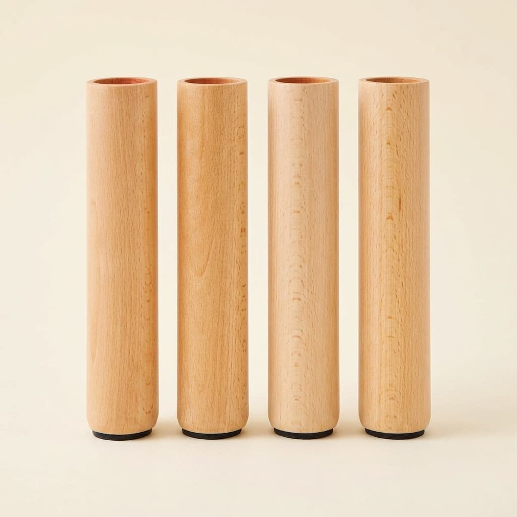 4er-Set Tischbeine: Höhe 26 cm - Montessori Material | Faborino
