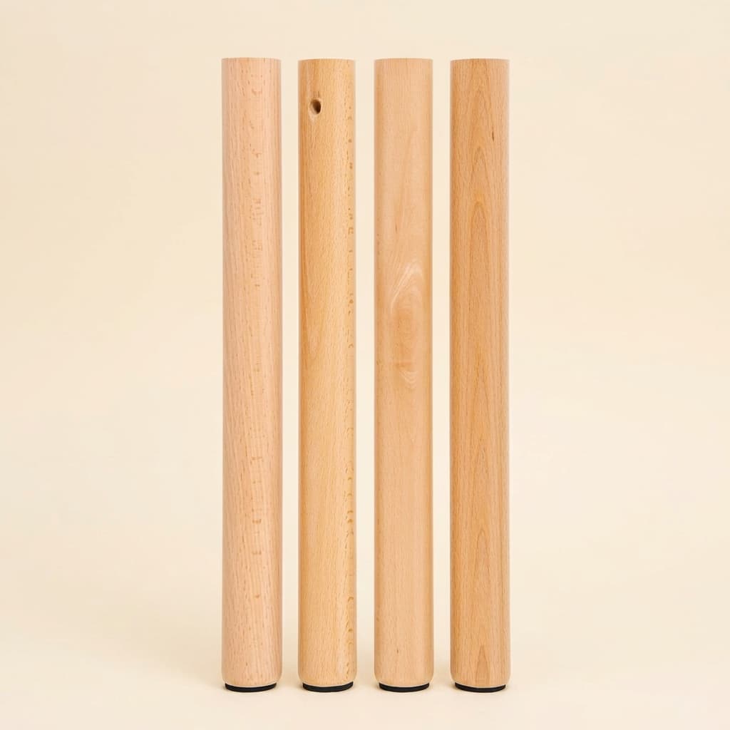4er-Set Tischbeine: Höhe 53 cm - Montessori Material | Faborino