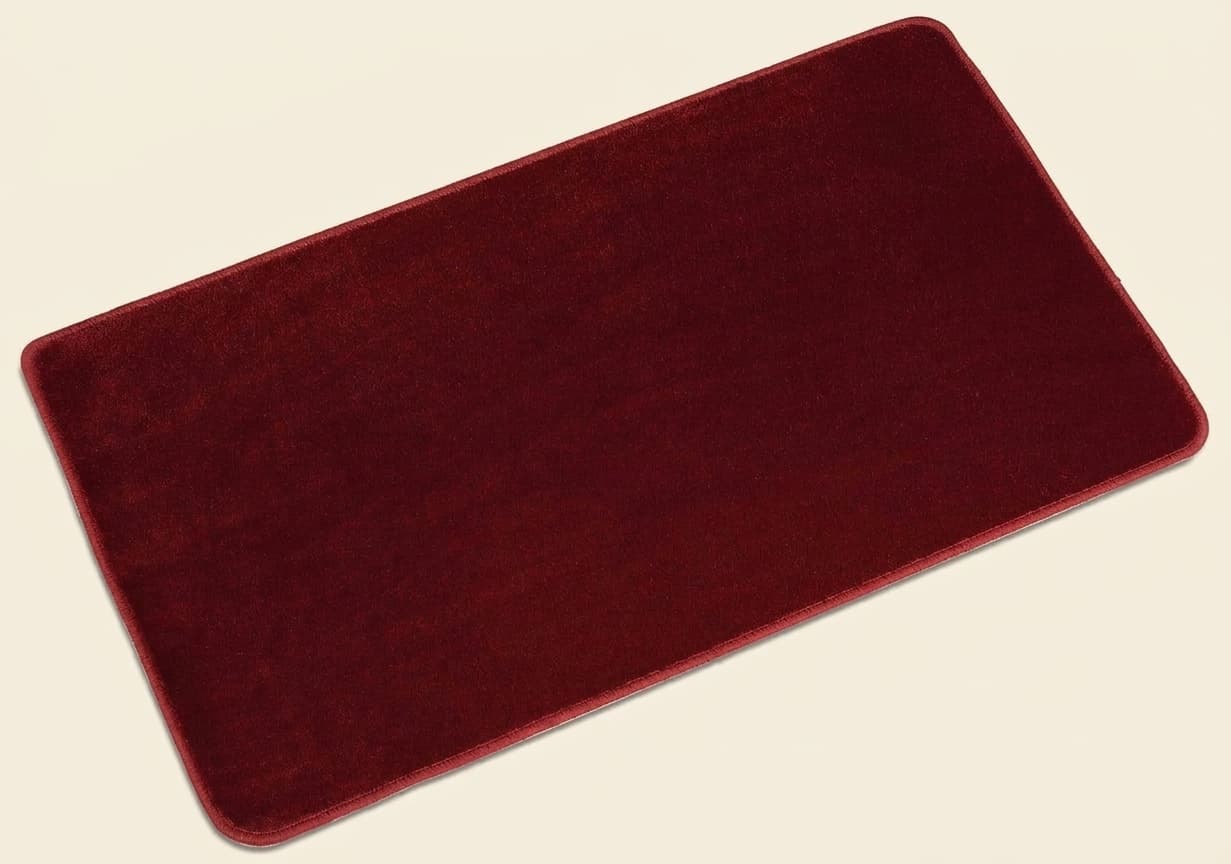 Burgunderroter Teppich - Montessori Material | Faborino