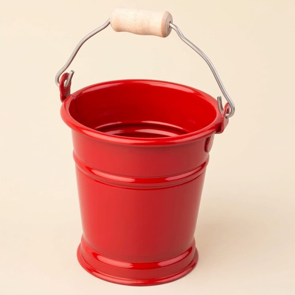 Mini-Eimer: Rot - Montessori Material | Faborino